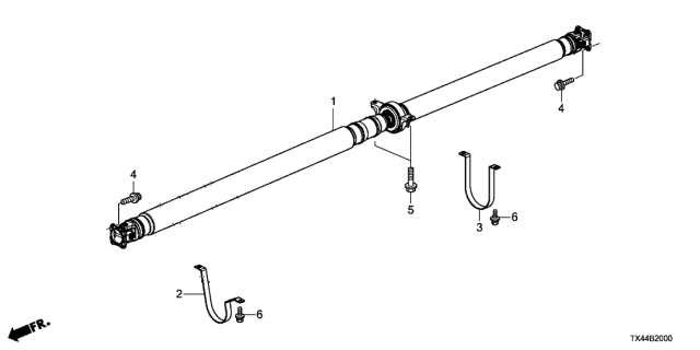 2018 Acura RDX  Bolt (12Point 8X21) Diagram for 90113S10000