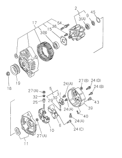 1999 Acura SLX Retainer, Rotor Diagram for 8944069820