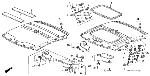 1998 Acura Integra  Hanger, Coat (Mild Beige) Diagram for 83425SK8A01ZJ
