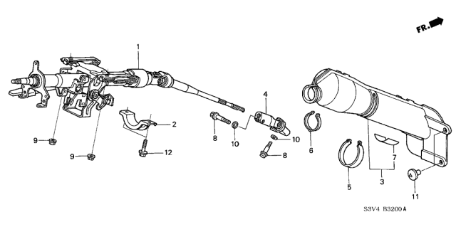 2005 Acura MDX Joint B, Steering Diagram for 53323S50003