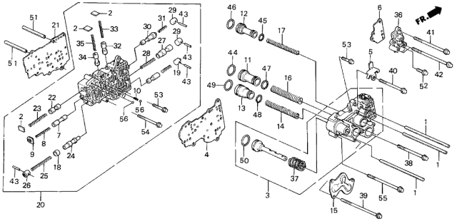 1989 Acura Integra  O-Ring (21.2X2.4) (Arai) Diagram for 91331PC9003