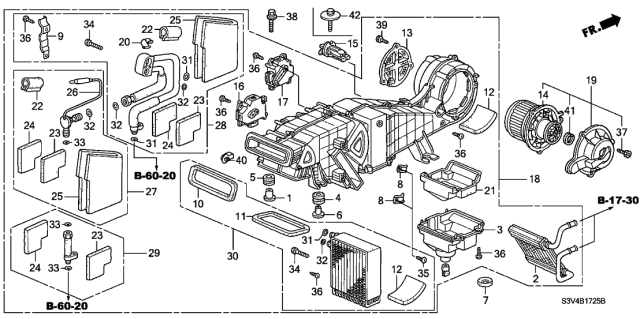 2002 Acura MDX  Bush Diagram for 79202S3VA51