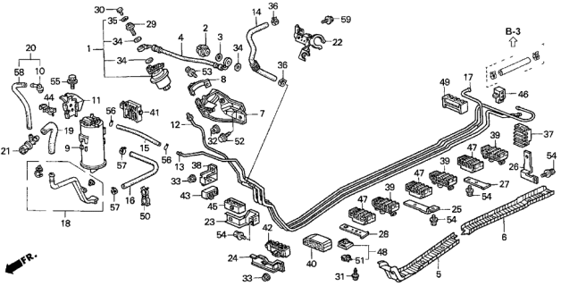 1996 Acura Integra Filter Set, Fuel (Toyo Roki) Diagram for 16010ST5931