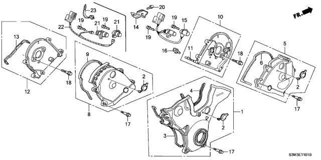 2003 Acura CL  Bolt, Special (8X29) Diagram for 90017P8AA01