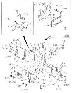 1999 Acura SLX  Rubber, Rear Seat Stopper Diagram for 8971028240
