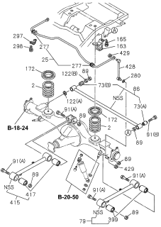 1996 Acura SLX  Bolt Lateral Rod To Diagram for 8970227533