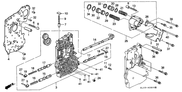 1995 Acura NSX  Filter, Secondary Body Diagram for 27750PL5J01