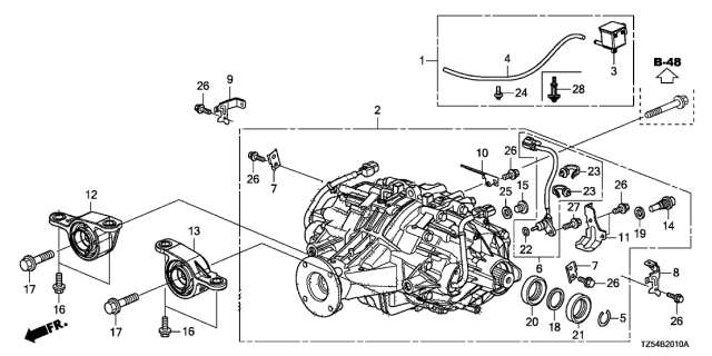 2014 Acura MDX Rubber, Left Rear Diagram for 50720TZ6A01
