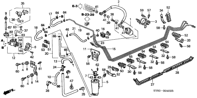 1998 Acura CL  Cover, Valve (Two-Way) Diagram for 17732SY8A00