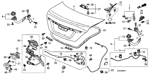 2010 Acura RL  Bolt, Flange (6X8) Diagram for 957010600808