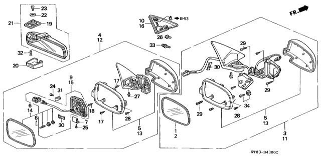 1995 Acura Integra Clamp, Harness Diagram for 91565SW5003