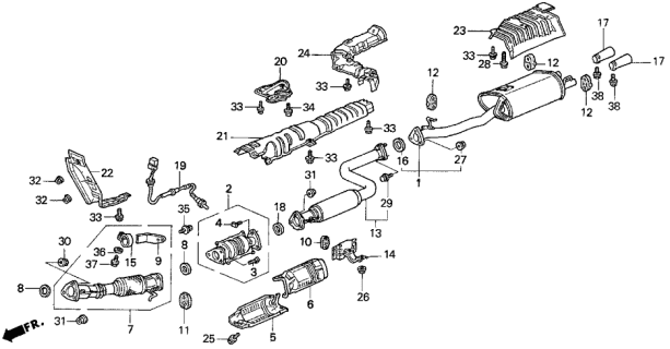 1997 Acura TL Washer, Plain (8MM) Diagram for 9410108000