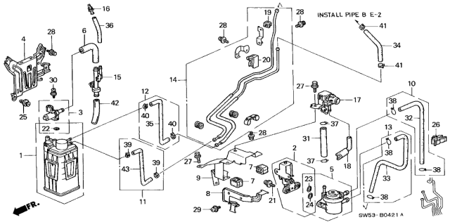 1998 Acura TL  Bulk Hose, Fuel (7.5X3000) Diagram for 950017500350M