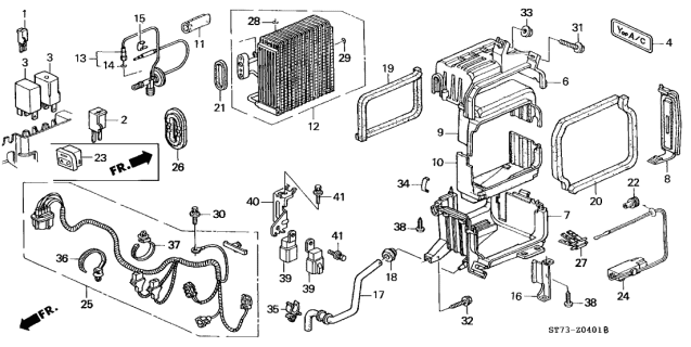 1999 Acura Integra Valve Assembly, Expansion (10N) (Fuji Koki America) Diagram for 80220S84A02