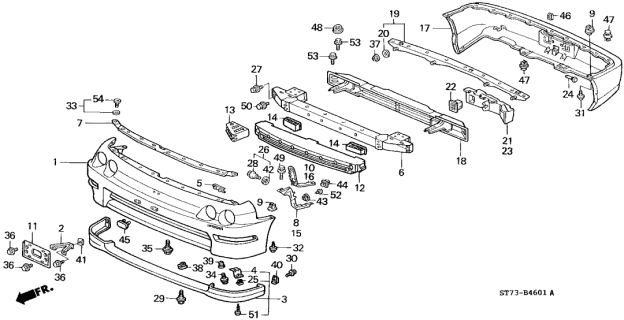 2001 Acura Integra  Bolt-Washer (8X25) Diagram for 934050802508