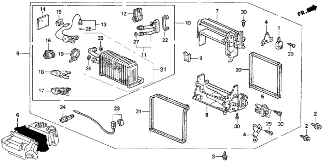 1997 Acura TL  Screw-Washer Diagram for 79121SW5003