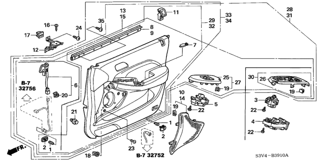 2006 Acura MDX Indicator, Driver Side Security (Graphite Black) Diagram for 39895S3MA01ZB