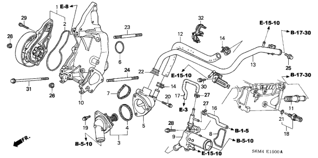 2004 Acura RSX Bolt, Stud (10X100) Diagram for 92900101000B
