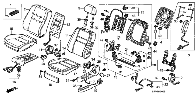 2007 Acura RL  Clip, Garnish Diagram for 90610SDA003