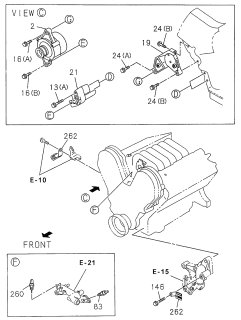1999 Acura SLX Generator Assembly Diagram for 8971873040