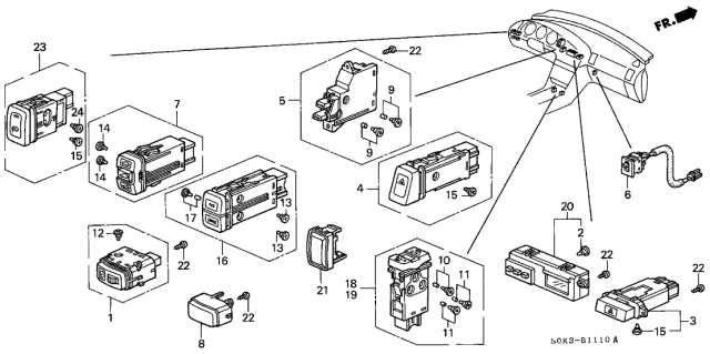2002 Acura TL  Bulb (14V 60Ma) Diagram for 35850SZ3911