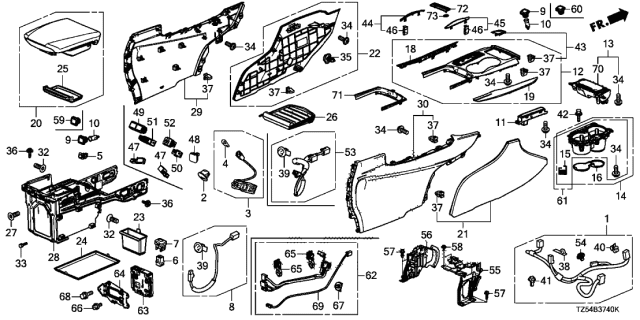 2020 Acura MDX  Screw, Tapping (4.2X12) (Po) Diagram for 83417SJCA01