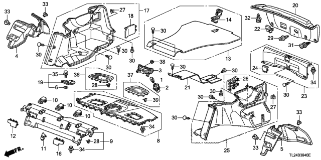2011 Acura TSX  Lid, Passenger Side Bulb Maintenance (Star Black) Diagram for 84602TL0E02ZB