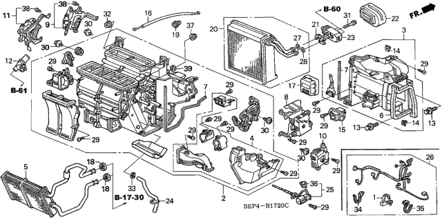 2004 Acura TL  Screw, Tapping (5X12) Diagram for 90122S30003