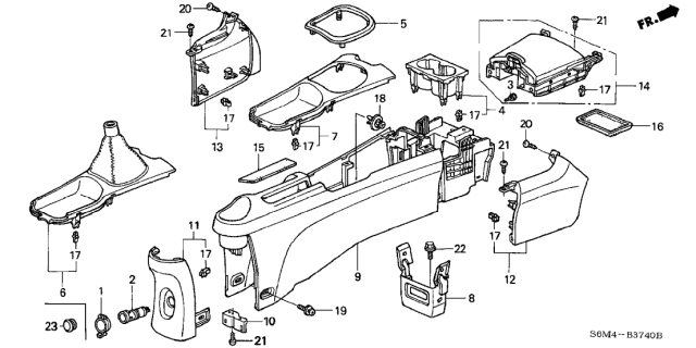 2004 Acura RSX  Stopper Diagram for 66418S04000