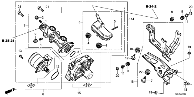 2018 Acura MDX  Bolt, Flange (5X15) Diagram for 57302T6CJ01