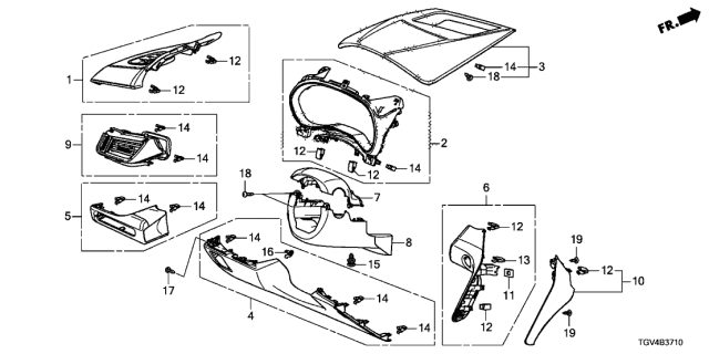 2021 Acura TLX  Hood (Deep Black) Diagram for 77202TGVA42ZA