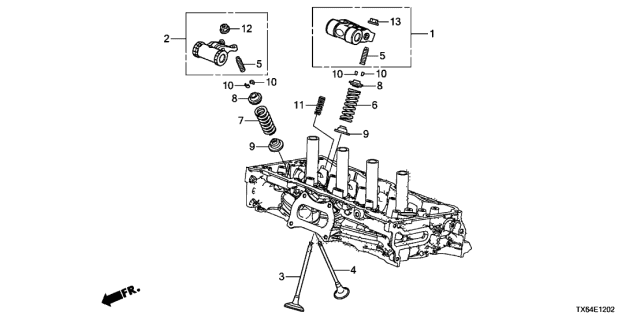 2017 Acura ILX Arm, Exhaust Rocker Diagram for 146205A2A00