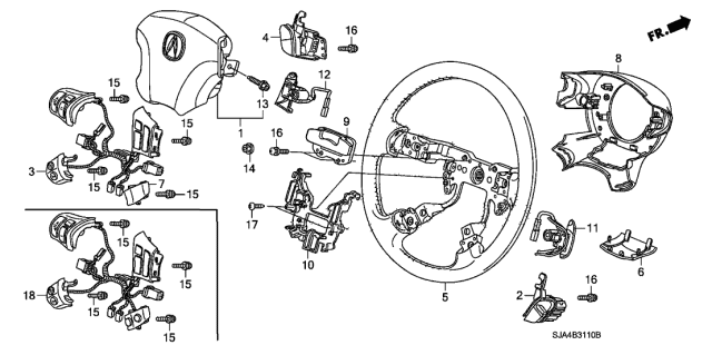 2010 Acura RL Module, Driver (Medium Gray) Diagram for 77810SJAA20ZC