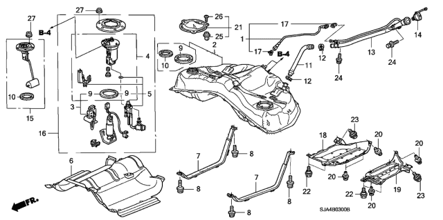 2012 Acura RL  Module Assembly, Fuel Pump Diagram for 17708SJAA51