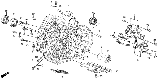 2025 Acura ADX Plate, Oil Guide Diagram for 23225PF0850