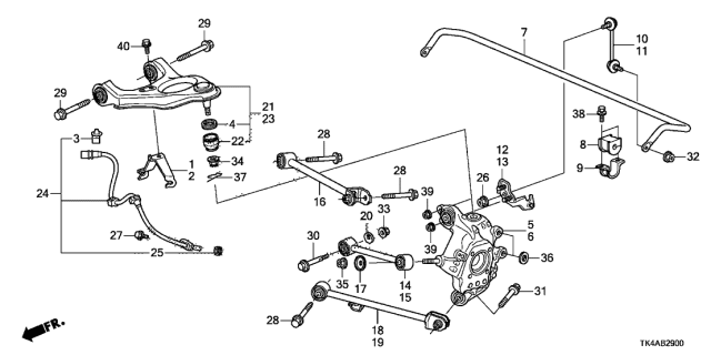2013 Acura TL  Seal, Lip (Black) Diagram for 57477TA0305