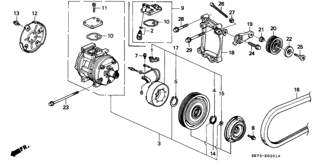 1993 Acura Integra Bolt, Special (10X30) Diagram for 90054P30000