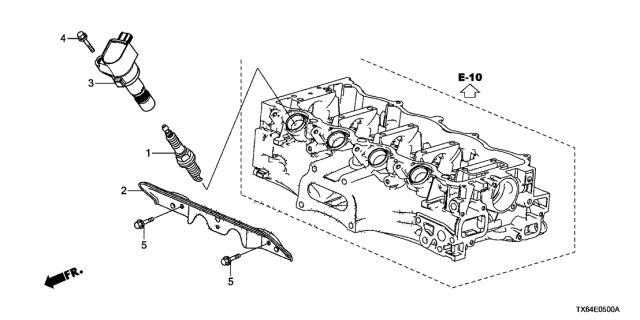 2014 Acura ILX  Insulator, Coil Heat Diagram for 30511RNAA01