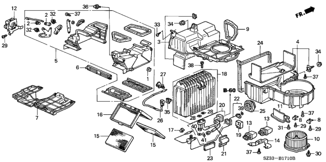 1998 Acura RL Screw, Tapping (6X20) Diagram for 90155SE0003