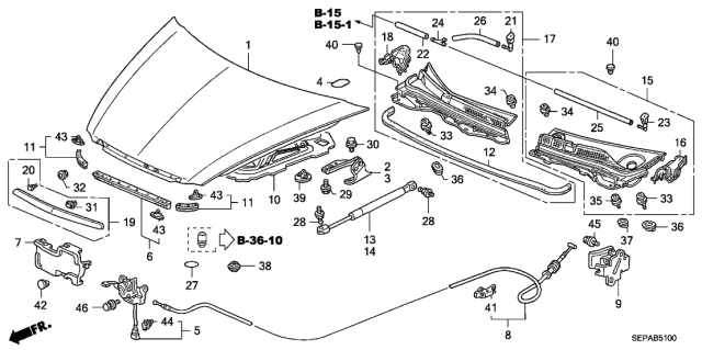 2008 Acura TL  Grommet (25MM) Diagram for 90825SNA003