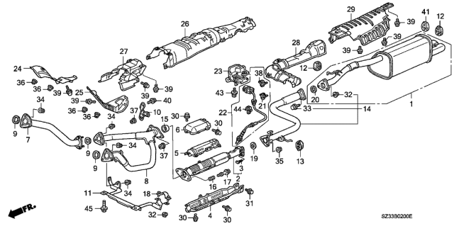 1999 Acura RL  Clip, Ignition Wire Diagram for 30701887790