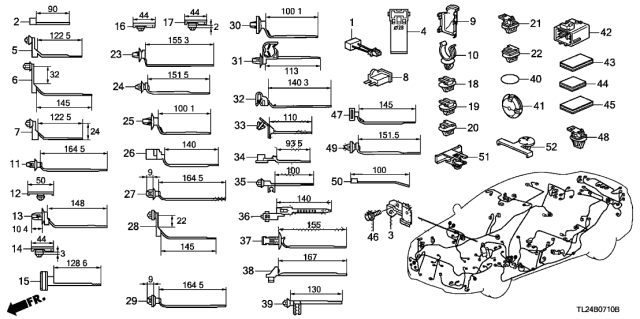 2011 Acura TSX  Plaster, Wire Harness (50X100) Diagram for 91903SNA003