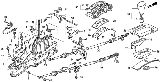 1998 Acura TL Plate, Escutcheon Bracket Diagram for 54718SW5A80