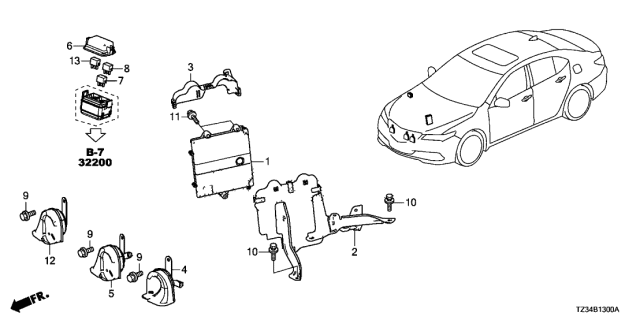 2019 Acura TLX  Bolt, Flange (6X28) Diagram for 957010602807