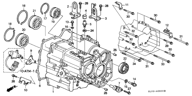 1997 Acura NSX  Ring, Snap (80MM) Diagram for 90609PX4000