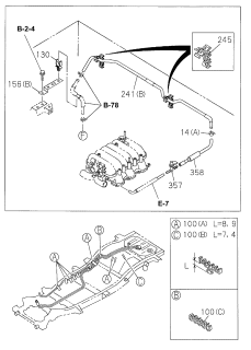1998 Acura SLX  Hose, Rubber (Purge) Diagram for 8971632390