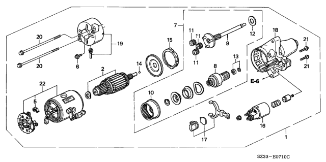 2003 Acura RL  Clutch, Overrunning Diagram for 31211P5A005