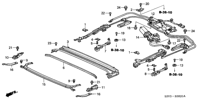 2006 Acura MDX Bracket A, Cable Diagram for 70142S84A01