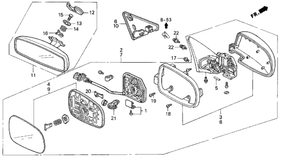 1993 Acura Vigor Spring, Holder Diagram for 76419SL4003