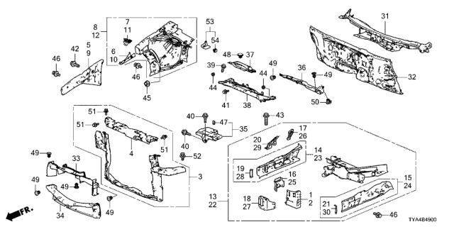 2022 Acura MDX  Bolt (8X30) Diagram for 90107TZ5A00